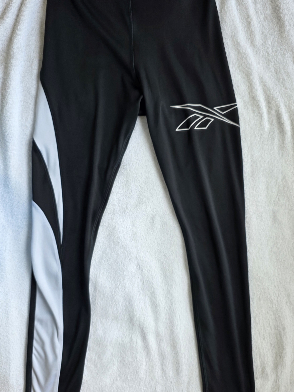 Reebok Speedwick Black Colourblock Leggings Size XS Yoga Exercise Pants Athletic